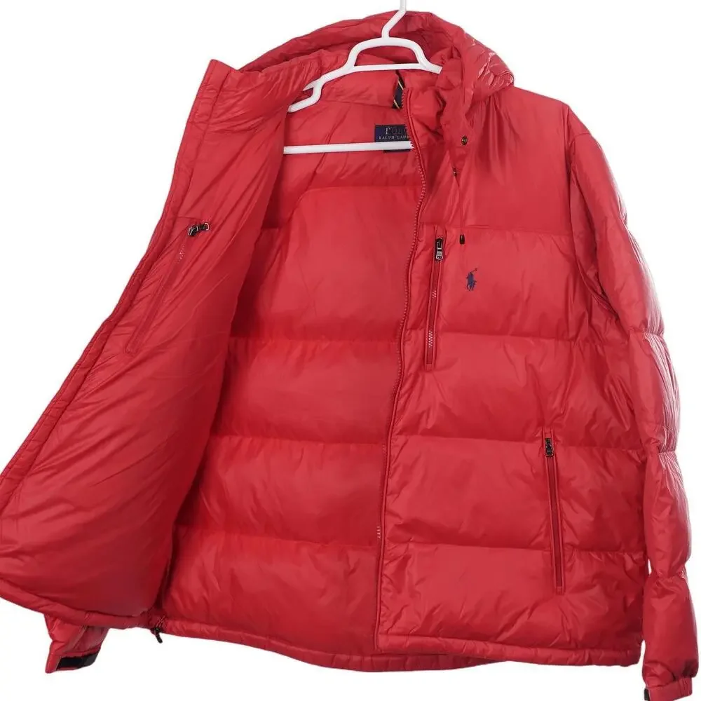 NWOT Polo Ralph Lauren El Cap Jacket 2XB Red Down Puffer Full Zip Hooded